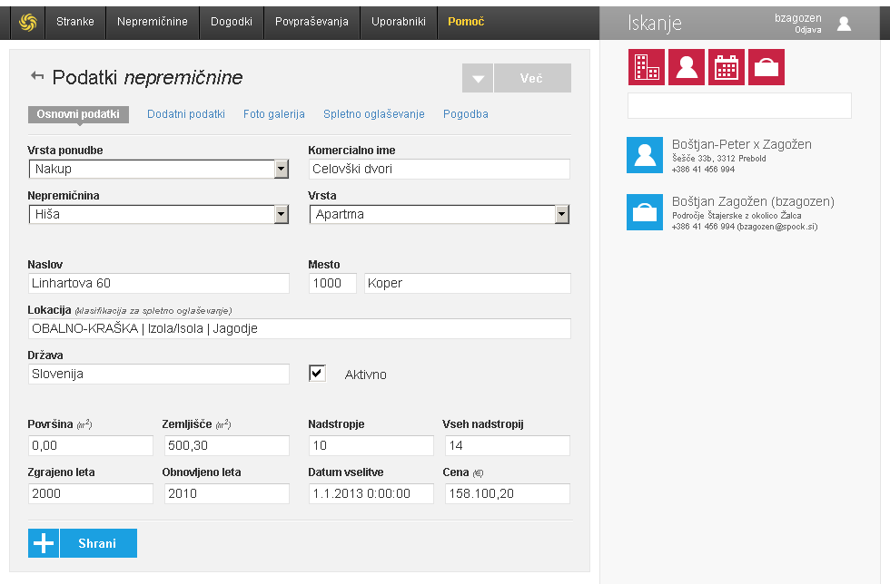 Pregled nepremičnine